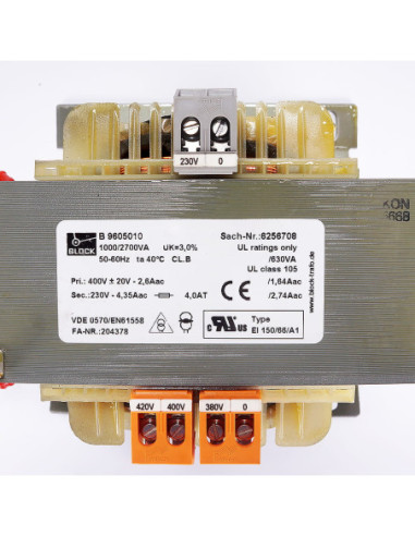 Transformator EI 150/66/AI, BLOCK | Elektryka | Eshop Dopak | Wszystko dla Przemysłu