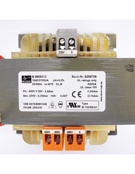Transformator EI 150/66/AI, BLOCK | Elektryka | Eshop Dopak | Wszystko dla Przemysłu