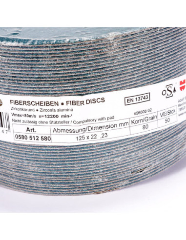 Dysk fibrowy 125x22mm, paczka 50 sztuk, 0580 512 580, WURTH | Wszystko dla Przemysłu | Eshop Dopak