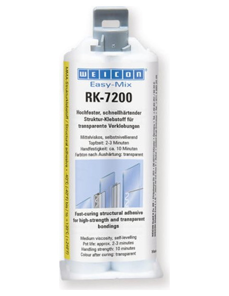 WEICON Easy-Mix RK-7200 50 g transparentny akrylowy klej strukturalny | Chemia techniczna | Eshop Dopak
