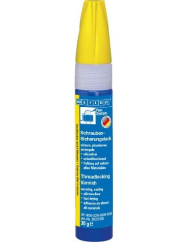 WEICON Threadlocking Varnish 30 g lakier zabezpieczający żółty | Chemia techniczna | Eshop Dopak