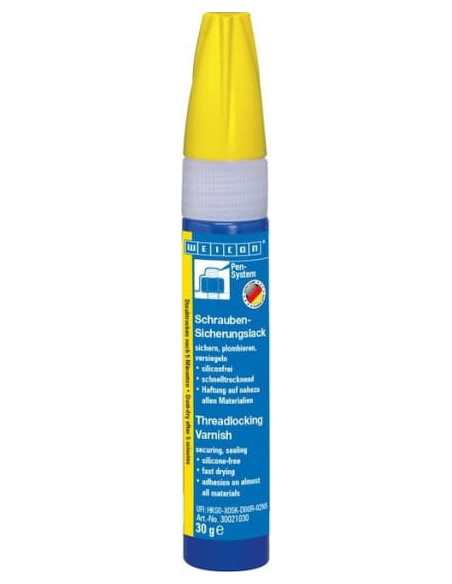 WEICON Threadlocking Varnish 30 g lakier zabezpieczający żółty | Chemia techniczna | Eshop Dopak