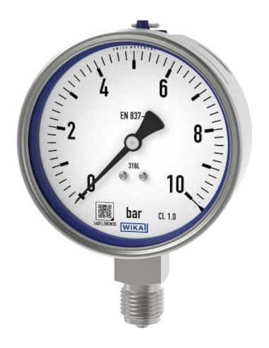 Manowakuometr kwasoodporny model 232.50 G1/4R, 63mm, -1/ 3bar | Przyrządy Pomiarowe | Eshop Dopak | Wszystko dla Przemysłu