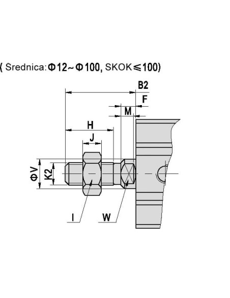 Siłownik dociskowy D63x130 z magnesem | Pneumatyka | Eshop Dopak | Wszystko dla Przemysłu
