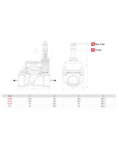 Elektrozawór 2/2 NC G1 PARA PN10 PTFE DN22  Kv8,48  D13 temp -40'  180'C | Automatyka | Eshop Dopak | Wszystko dla Przemysłu 2