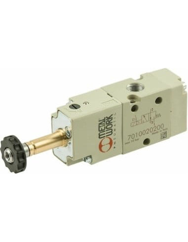 Elektrozawór pneumatyczny 5/2, monostabilny, G 1/8 Metal Work | Pneumatyka | Eshop Dopak | Wszystko dla Przemysłu