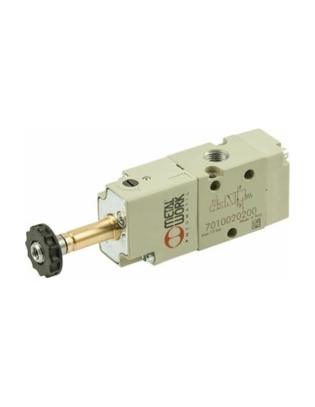 Elektrozawór pneumatyczny 5/2, monostabilny, G 1/8 Metal Work | Pneumatyka | Eshop Dopak | Wszystko dla Przemysłu