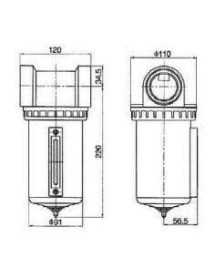 Filtr powietrza 2" 1,5 -8,5 bar serii Flowmatik | Pneumatyka | Eshop Dopak | Wszystko dla Przemysłu 2