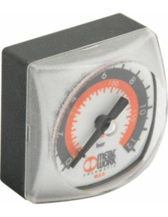 Manometr G 1/8 aksjalny (przyłącze tylne), 0-12 bar, 40x40 mm Metal Work | Pneumatyka | Eshop Dopak | Wszystko dla Przemysłu