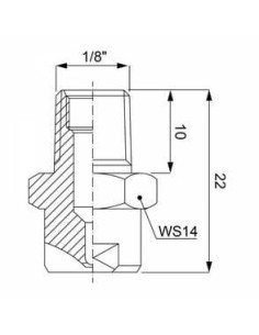 Dysza niskoprzepływowa G1/8" mosiądz, kąt 65°, 0,20 l/min | Narzędzia | Eshop Dopak | Wszystko dla Przemysłu. 2