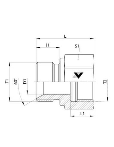 Adapter hydrauliczny G3/4z-G1/2w, ES | Hydraulika | Eshop Dopak | Wszystko dla Przemysłu