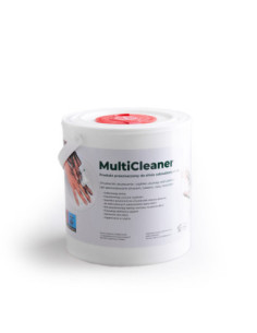 SONEX MULTICLEANER nasączone ściereczki do czyszczenia silnie zabrudzonych rąk 150 ściereczek w wiaderku