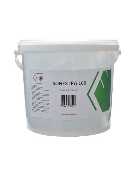 SONEX IPA 100 nasączone ściereczki do odtłuszczania powierzchni 150 ściereczek w wiaderku | Rozwiązania dla przemysłu | Sklep Es