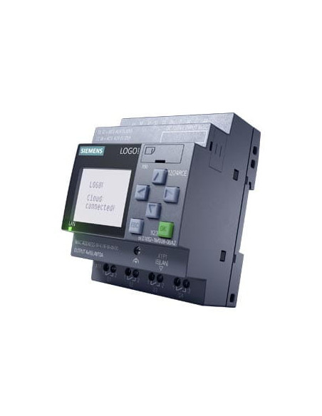 Logo! 12/24rce moduł logiczny Siemens 6ed1052-1md08-0ba2 zasilanie wyświetlacza / I/O: 12/24 V DC/relay 8 DI (4 AI)/4 DO | Elekt