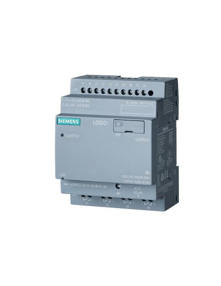 Logo! 12/24rceo moduł logiczny Siemens 6ed1052-2md08-0ba2 zasilanie / I/O 12/24 V DC/relay 8 DI (4 AI)/4 DO | Elektronika | Esho