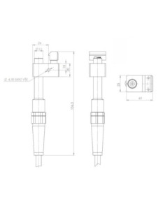 Jonizator punktowy z płaską dyszą G 1/8, 0-1500 mm, płaska dysza, z kablem 3m | Pneumatyka | Eshop Dopak | Wszystko dla Przemysł 2