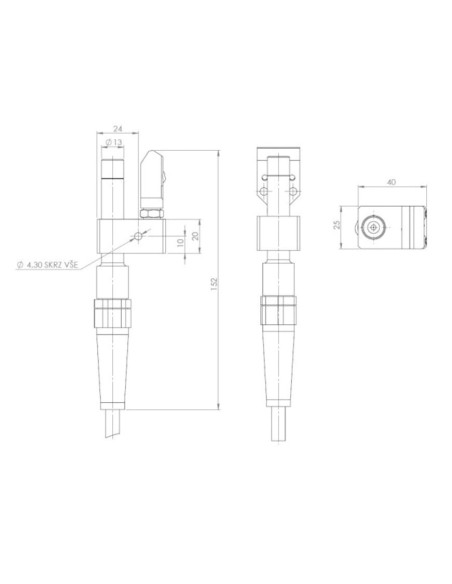 Jonizator punktowy z płaską dyszą G 1/8, 0-1500 mm, płaska dysza, z kablem 3m | Pneumatyka | Eshop Dopak | Wszystko dla Przemysł
