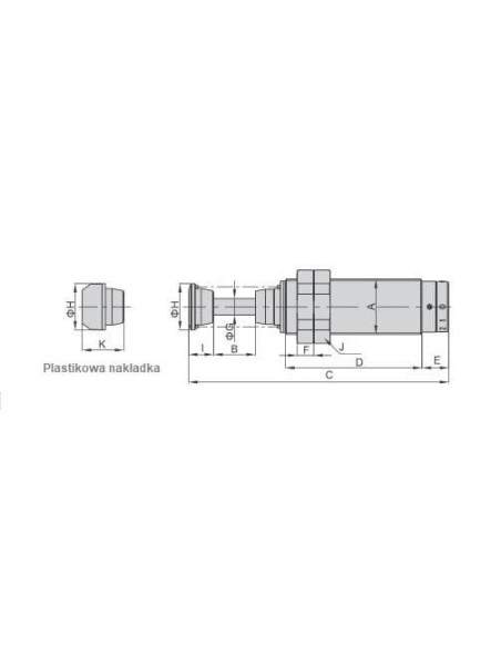 Amortyzator uderzeń M12, regulowany skok 10 mm, bez nasadki | Hydraulika | Eshop Dopak | Wszystko dla Przemysłu