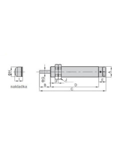Amortyzator uderzeń M25, regulowany skok 25 mm, bez nasadki | Hydraulika | Eshop Dopak | Wszystko dla Przemysłu 2