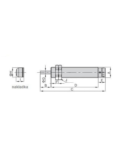 Amortyzator uderzeń M25, regulowany skok 25 mm, bez nasadki | Hydraulika | Eshop Dopak | Wszystko dla Przemysłu