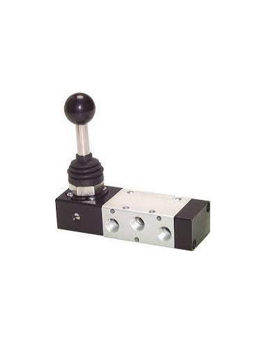 Zawór 5/3-drogowy z dźwignią ręczną, G 1/8", XMV1420-5/3 WEGE, LANDEFELD | Pneumatyka | Eshop Dopak | Wszystko dla Przemysłu