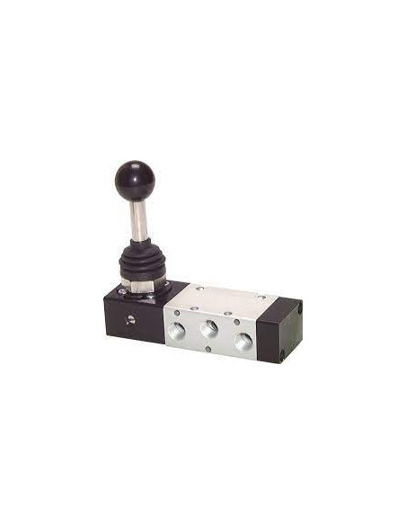 Zawór 5/3-drogowy z dźwignią ręczną, G 1/8", XMV1420-5/3 WEGE, LANDEFELD | Pneumatyka | Eshop Dopak | Wszystko dla Przemysłu