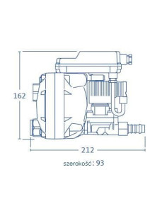 Automatyczny spust kondensatu 16 bar, 30 m3/min  - sprężarka, 150 m3/min - zbiornik, G 1/2 2