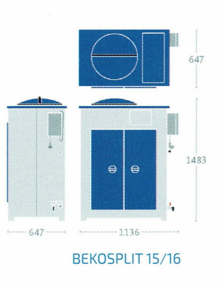Separator kondensatu woda-olej BEKOSPLIT® 15, preseparator 1000L