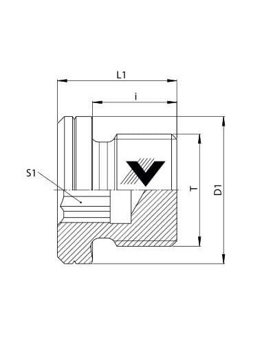 Korek hydrauliczny nierdzewny G 1 GZ pod imbus | Hydraulika | Eshop Dopak | Wszystko dla Przemysłu