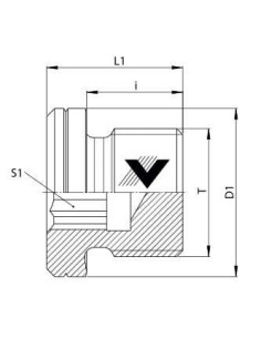 Korek hydrauliczny nierdzewny G 3/8 GZ pod imbus | Hydraulika | Eshop Dopak | Wszystko dla Przemysłu 2