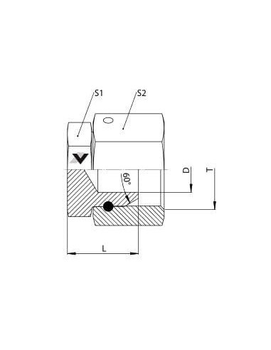 Zaślepka hydrauliczna GW 1 1/4 obrotowa, ES. | Hydraulika | Eshop Dopak | Wszystko dla Przemysłu