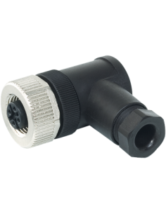 Wtyczka M12 żeńska, kątowa, 4-polowa, zaciski śrubowe, 4..6mm , 7000-12981-0000000, Murrelektronik | Przewody i Złącza | Eshop D