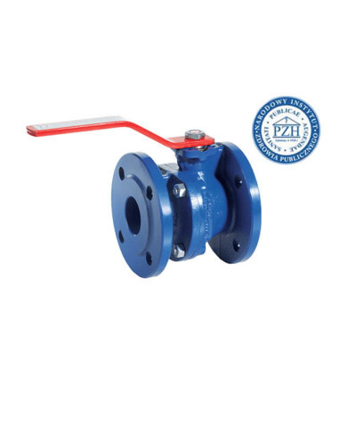 Zawór kulowy kołnierzowy DN100 PN16, żeliwny, PTFE, mosiądz, płyta ISO5211, długa zabudowa | Hydraulika | Eshop Dopak | Wszystko