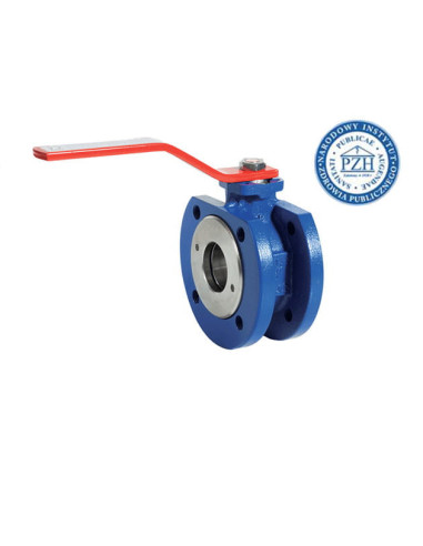 Zawór kulowy kołnierzowy DN100 PN16, żeliwny, PTFE, mosiądz płyta ISO5211, krótka zabudowa | Hydraulika | Eshop Dopak | Wszystko