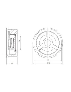 Zawór zwrotny międzykołnierzowy DN40 PN16, żeliwo GG25, dysk 316, uszczelnienie NBR | Hydraulika | Eshop Dopak | Wszystko dla Pr 2