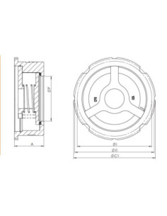 Zawór zwrotny międzykołnierzowy DN125 PN40, nierdzewny, stal 316, metal/metal | Hydraulika | Eshop Dopak | Wszystko dla Przemysł