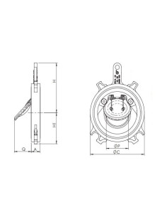 Klapa zwrotna DN150 PN25 stal węglowa/ NBR | Hydraulika | Eshop Dopak | Wszystko dla Przemysłu 2