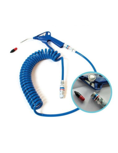 ZESTAW: wąż spiralny 6,5x10, eSafe 320, wtyk R 1/4 L4m, pistolet CEJN STAR TIP, miękka dysza magnes | Pneumatyka | Eshop Dopak |