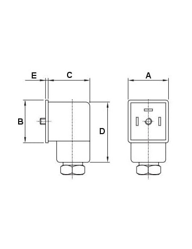 Wtyczka do cewki elektrozaworu, typ A, IP65, 0-230V AC/DC, 3 PIN, | Pneumatyka | Eshop Dopak | Wszystko dla Przemysłu