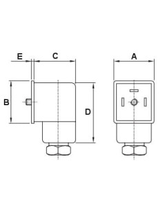 Wtyczka do cewki elektromagnetycznej, typ A, IP65, 0-230V AC/DC, 4 PIN | Pneumatyka | Eshop Dopak | Wszystko dla Przemysłu 2