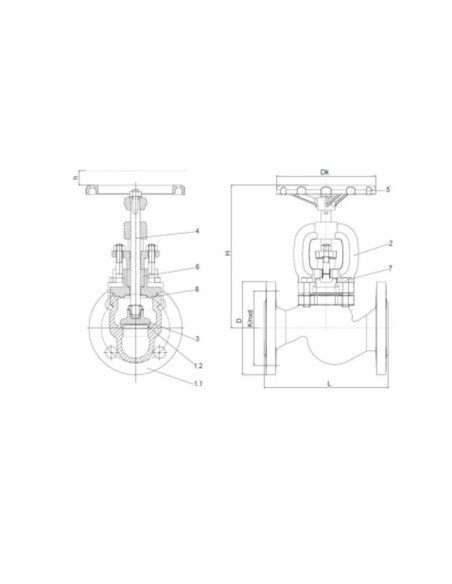 Zawór zaporowy Zetkama fig. 215 DN100 PN16 żeliwo szare EN-GJL-250 wyk. 01 | Hydraulika | Eshop Dopak | Wszystko dla Przemysłu