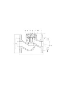 Zawór zwrotny grzybkowy Zetkama fig. 287 DN50 PN16 żeliwo szare EN-GJL-250 wyk. 31 | Hydraulika | Eshop Dopak | Wszystko dla Prz 2