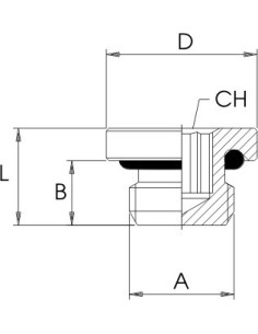 Korek gwintowany z oringiem M10x1 GZ, pod imbus, mosiądz niklowany | Hydraulika | Eshop Dopak | Wszystko dla Przemysłu 2