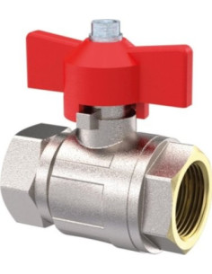 Zawór kulowy mosieżny G 3/8' WW 50Bar czerwona rączka motylkowa | Hydraulika | Eshop Dopak | Wszystko dla Przemysłu