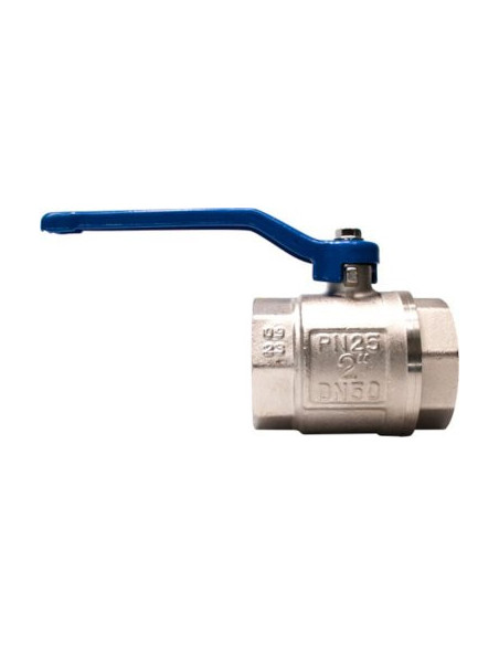 Zawór kulowy gwintowany G 1 1/4 PTFE WW PN 25bar mosiądz niklowany rączka niebieska stal | Hydraulika | Eshop Dopak | Wszystko d