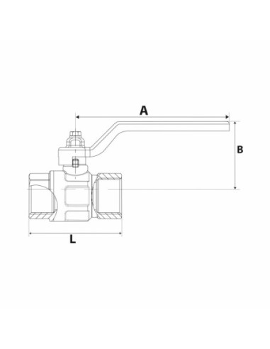 Zawór kulowy gwintowany G 3/4 PTFE WZ PN 25bar mosiądz niklowany rączka niebieska stal | Hydraulika | Eshop Dopak | Wszystko dla