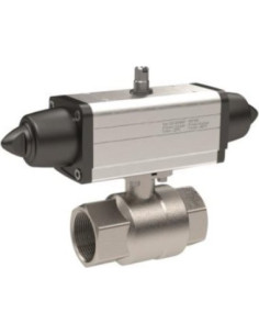 Zawór kulowy mosieżny Rp 1 1/2" PN16 z napędem pneumatycznym NC powrót sprężyną OMAL SG100H008 | Hydraulika | Eshop Dopak | Wszy