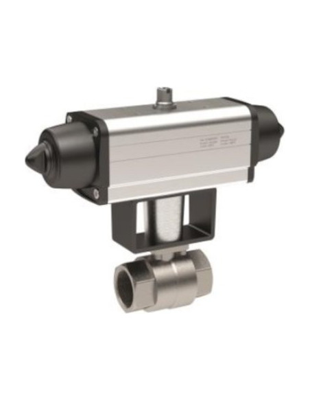 Zawór kulowy nierdzewny Rp 1/2 PN100 z napędem pneumatycznym NC powrót sprężyną OMAL SG400H004 | Hydraulika | Eshop Dopak | Wszy