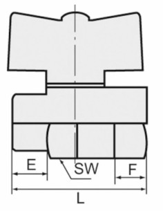 Mini zawór kulowy mosiądz niklowany G 3/8 WW piaskowany uchwyt motylowy PN10 | Hydraulika | Eshop Dopak | Wszystko dla Przemysłu 2