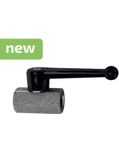 Mini zawór kulowy mosiądz niklowany G 1/2 WW piaskowany długa dźwignia PN10 | Hydraulika | Eshop Dopak | Wszystko dla Przemysłu